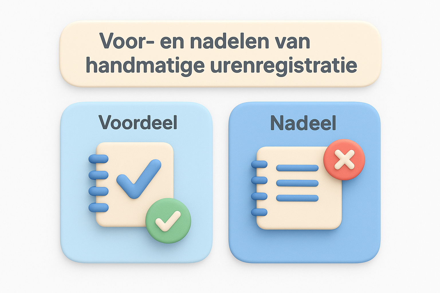 Voor- en nadelen van handmatige urenregistratie