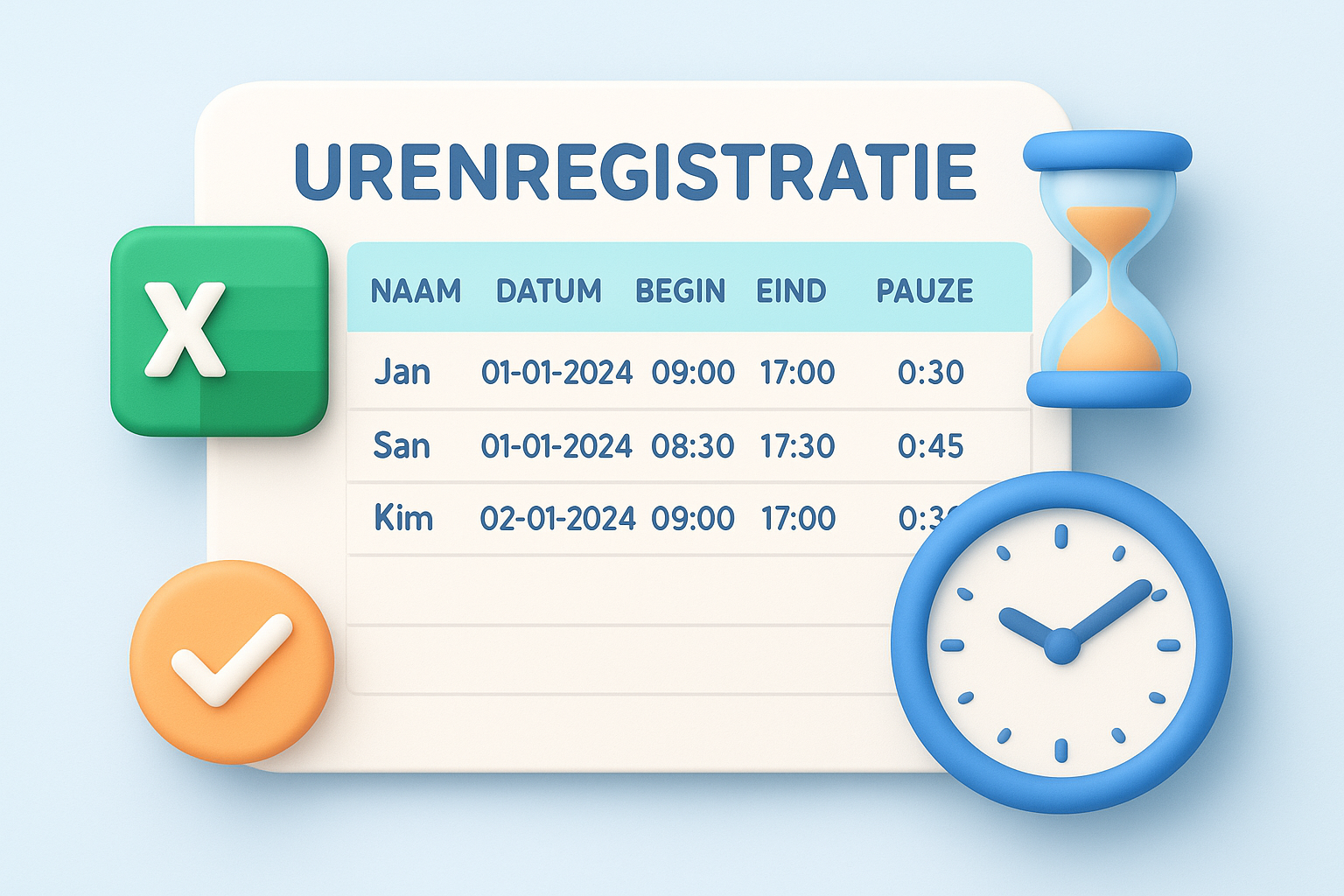 urenregistratie excel